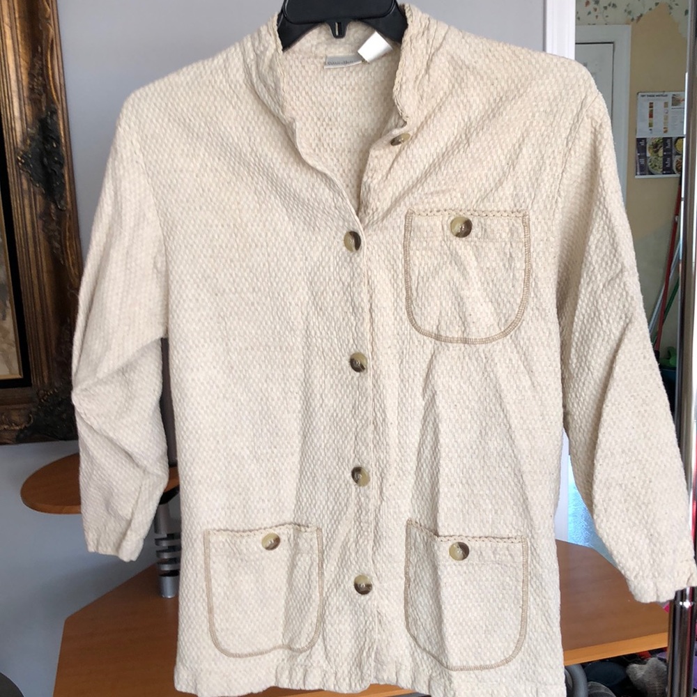 Vintage Sarah Chapman Size Small Tan Light Jacket
